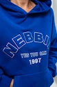 Dámská mikina Nebbia GYM RAT Branded Oversized Hoodie blue
