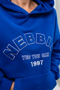 Dámská mikina Nebbia GYM RAT Branded Oversized Hoodie blue