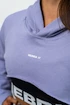 Dámská mikina Nebbia GYM TIME Designer Cropped Hoodie purple