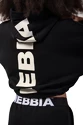 Dámská mikina Nebbia  Loose Fit Crop Hoodie black