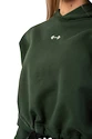 Dámská mikina Nebbia  Loose Fit Crop Hoodie Iconic 421 dark green