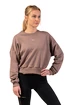 Dámská mikina Nebbia  Loose Fit Sweatshirt "Feeling Good" 420 brown