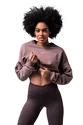 Dámská mikina Nebbia  Loose Fit Sweatshirt "Feeling Good" 420 brown