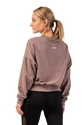 Dámská mikina Nebbia  Loose Fit Sweatshirt "Feeling Good" 420 brown