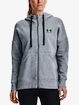 Dámská mikina Under Armour  Rival Fleece FZ Hoodie-GRY XS