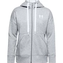 Dámská Mikina Under Armour Rival Fleece FZ Hoodie šedá