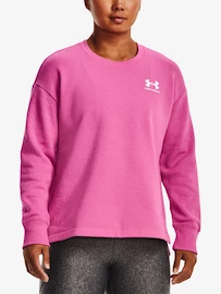 Dámská mikina Under Armour Rival Fleece Oversize Crew-PNK