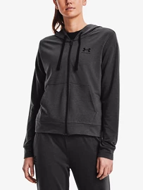 Dámská mikina Under Armour Rival Terry FZ Hoodie-GRY