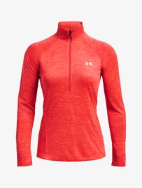 Dámská mikina Under Armour Tech 1/2 Zip - Twist-RED