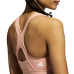 Dámská podprsenka adidas  Believe This Medium Support Workout Logo Ambient Blush