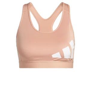 Dámská podprsenka adidas  Believe This Medium Support Workout Logo Ambient Blush