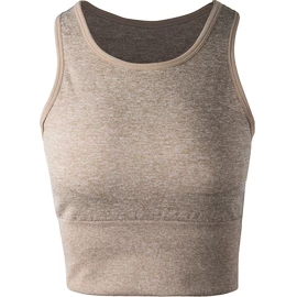 Dámská podprsenka Endurance Flowee Seamless Sports Bra Warm Taupe