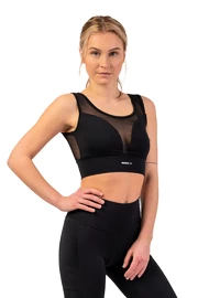 Dámská podprsenka Nebbia Black Mesh Design Sports Bra "Breathe" 412 black