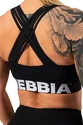 Dámská podprsenka Nebbia  Medium Impact Cross Back Sports Bra 410 black