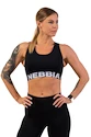 Dámská podprsenka Nebbia  Medium Impact Cross Back Sports Bra 410 black S