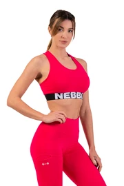 Dámská podprsenka Nebbia Medium Impact Cross Back Sports Bra 410 pink