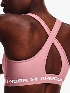 Dámská podprsenka Under Armour  Crossback Mid Bra-PNK XS