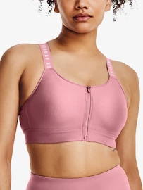 Dámská podprsenka Under Armour Infinity High Bra Zip-PNK