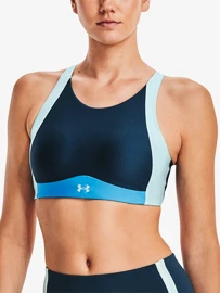 Dámská podprsenka Under Armour Infinity Mid High Neck Shine-BLU