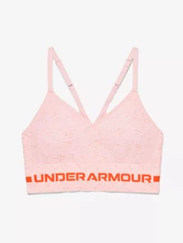 Dámská podprsenka Under Armour Seamless Low Long Htr Bra pink Beta Tint