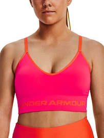 Dámská podprsenka Under Armour Seamless Low Long Rib-PNK