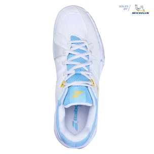 Dámská sálová obuv Babolat  Shadow Spirit Women White/Light Blue