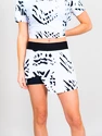 Dámská sukně BIDI BADU  Melbourne Printed Cut Out Skort White/Black