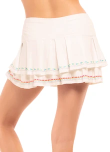 Dámská sukně Lucky in Love  Sahara Pleat Tier Skirt White