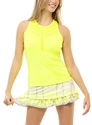 Dámská sukně Lucky in Love  Take A Pleat Skirt Neon Yellow