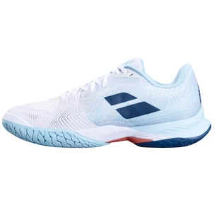 Dámská tenisová obuv Babolat Jet Mach 3 AC Women White/Angel Blue  EUR 39