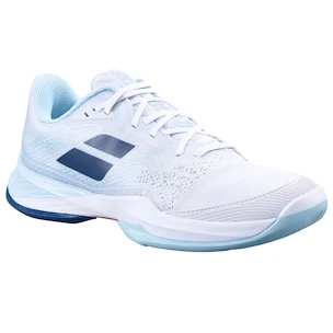 Dámská tenisová obuv Babolat Jet Mach 3 AC Women White/Angel Blue  EUR 39