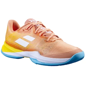 Dámská tenisová obuv Babolat Jet Mach 3 Clay Women Coral/Gold Fusion