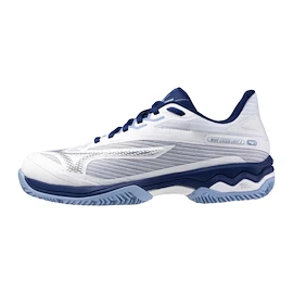 Dámská tenisová obuv Mizuno Wave Exceed Light 2 W White/Bellwether Blue