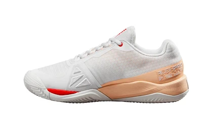 Dámská tenisová obuv Wilson Rush Pro 4.0 W Clay White/Peach Parfait