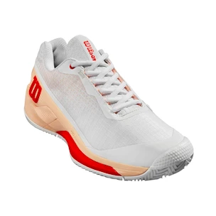 Dámská tenisová obuv Wilson Rush Pro 4.0 W Clay White/Peach Parfait  EUR 41 1/3