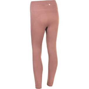 Dámské legíny Endurance  Flow Ribbed Seamless Tights Burnt Rose L/XL