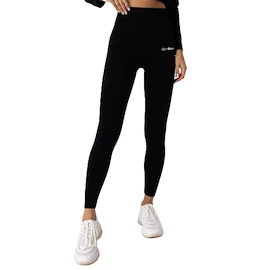 Dámské legíny GymBeam FLO Ribbed Leggings Black