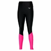 Dámské legíny Mizuno Core Long Tight Black/Pink Peacock