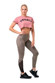 Dámské legíny Nebbia Fit & Smart leggings high waist mocha