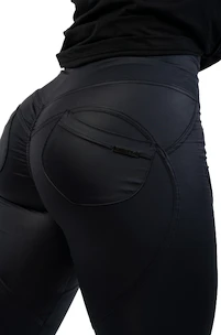 Dámské legíny Nebbia  Glossy look Bubble Butt leggings high waist 586 black XS