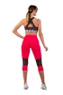 Dámské legíny Nebbia  High-Waist ¾ Length Sporty Leggings 406 pink