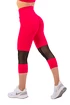 Dámské legíny Nebbia  High-Waist ¾ Length Sporty Leggings 406 pink