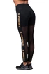 Dámské legíny Nebbia Intense Gold Mesh leggings 829 black