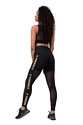 Dámské legíny Nebbia Intense Gold Mesh leggings 829 black