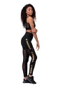 Dámské legíny Nebbia Intense Gold Mesh leggings 829 black