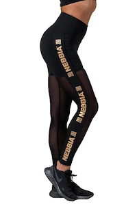 Dámské legíny Nebbia Intense Gold Mesh leggings 829 black