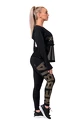 Dámské legíny Nebbia Intense Gold Print leggings 827 black