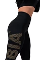 Dámské legíny Nebbia Intense Gold Print leggings 827 black