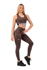 Dámské legíny Nebbia Leggings Classic Performance high waist 403 brown