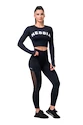 Dámské legíny Nebbia  Mesh leggings high waist black XS